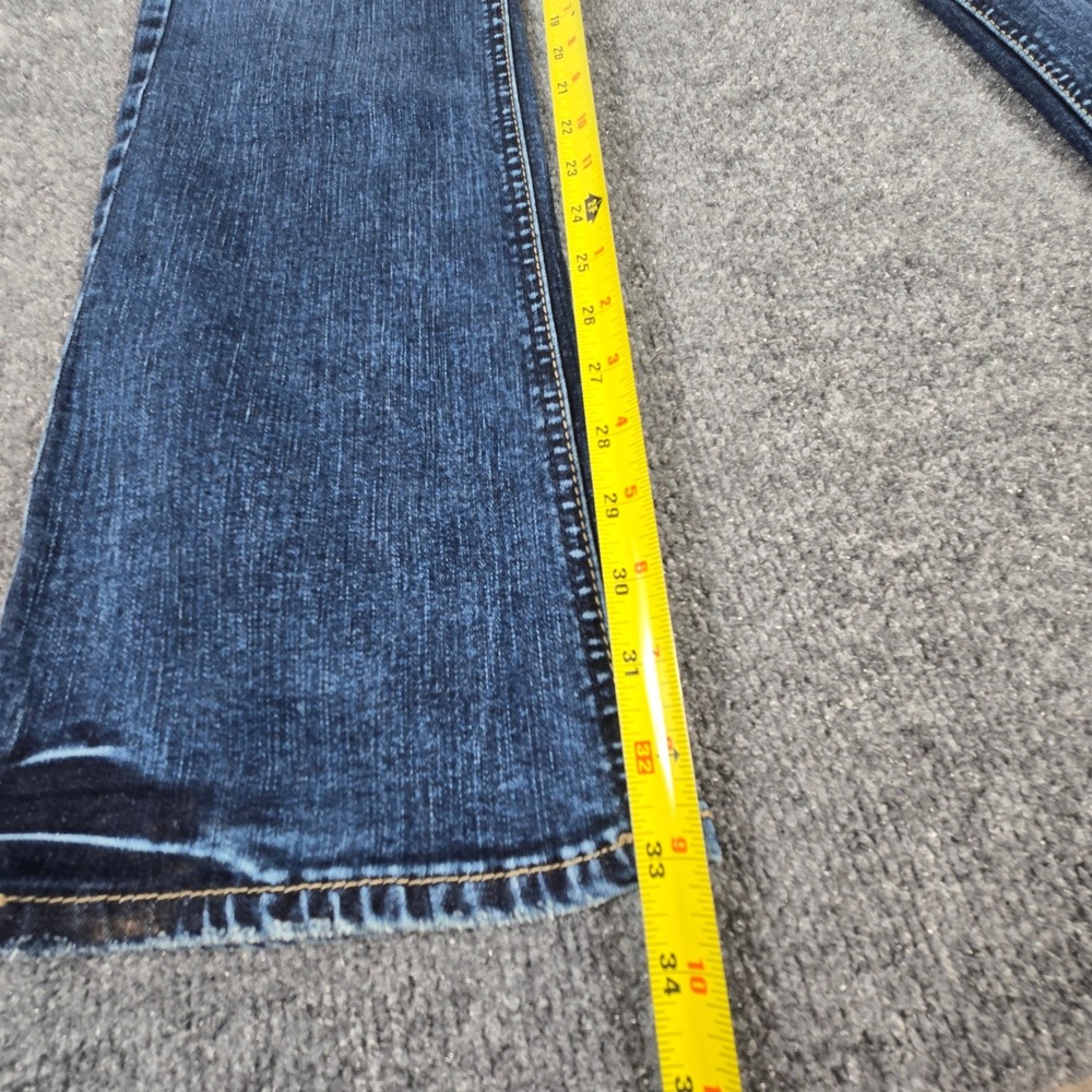 Silver Jeans Tuesday Slim Boot Women W27 L33 Blue Y2K Low Rise Dark Wash - Picture 14 of 16